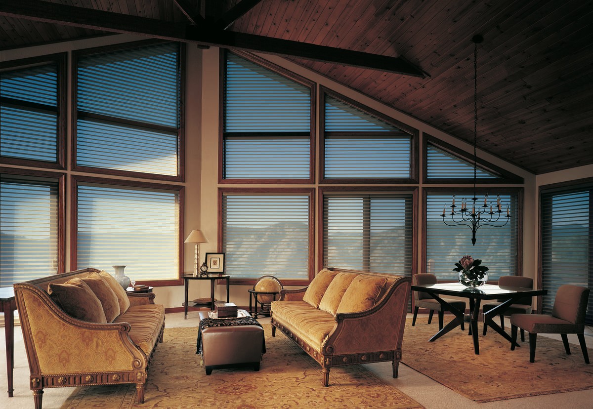 Updating Your Living Room Windows Near Melissa, Texas (TX) including custom shadings and shutters.