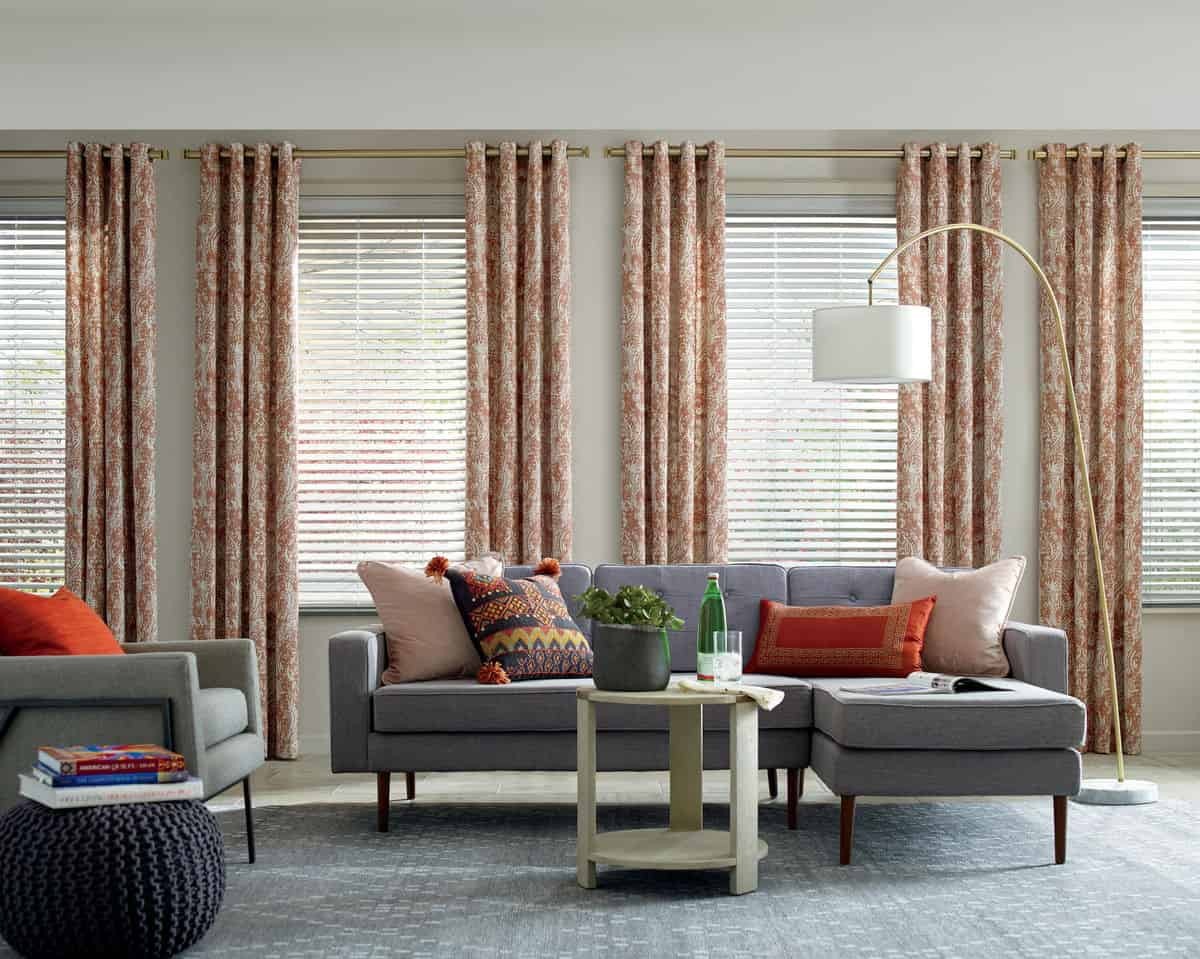 Hunter Douglas Design Studio™ Drapery, trendy decor for living rooms, near Melissa, Texas (TX)