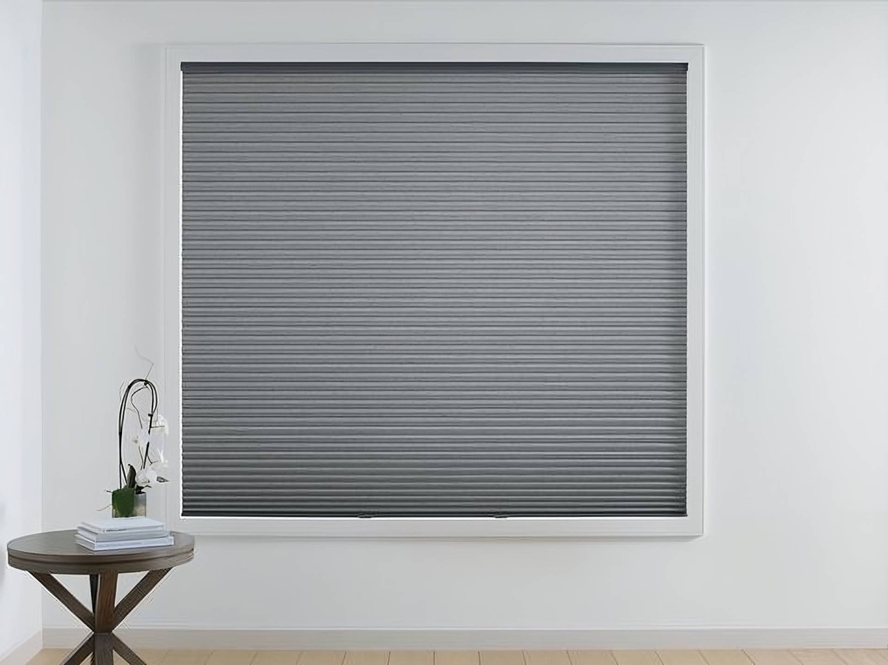 Hunter Douglas Duette® Honeycomb Shades closed completely, blocking out all light near Dallas, TX