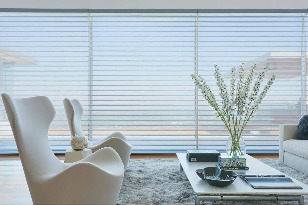 Hunter Douglas Silhouette® Sheer Shades diffusing summer sunshine near Dallas, TX